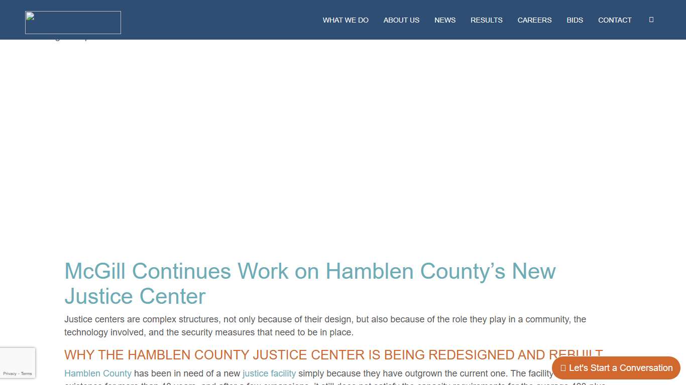 McGill Continues Work on Hamblen County’s New Justice Center | McGill Associates